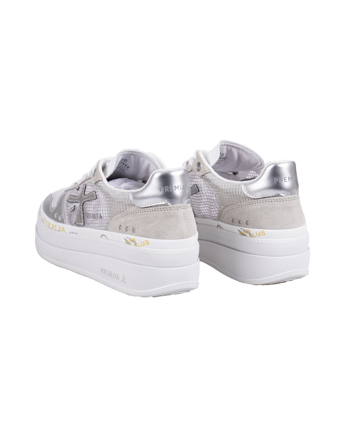 shop PREMIATA  Scarpa: Premiata Sneakers "Micol 7446".
Logo all'esterno.
Scritta PREMIATA all'interno.
Nome modello sull'etichetta.
Altezza suola: 4,5 cm.
Composizione: SUOLA: 70% GOMMA 30% EVA PARTE SUPERIORE: 10% PELLE DI AGNELLO 5% PELLE DI VITELLO RASATA 70% PELLE DI VITELLO 15% PU FODERA: 86% PELLE DI CAPRA 14% PU.
Made in Vietnam.. MICOL-7446 number 7015613